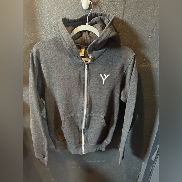 Women’s American Apparel Charcoal Yellowstone Zip Up Hoodie - Picture 1 of 5
